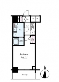 メインステージ亀戸IIIの間取り図