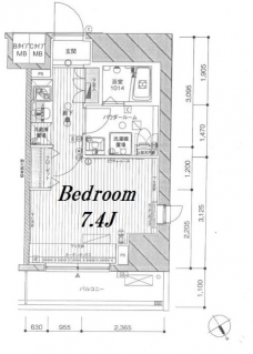メインステージ田端の間取り図