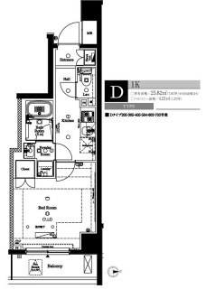 アクサス中野大和町の間取り図