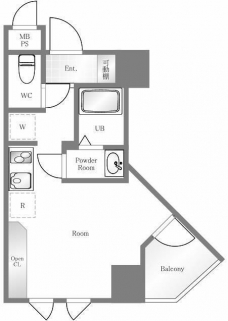 ダイヤモンドスクエア駒形の間取り図