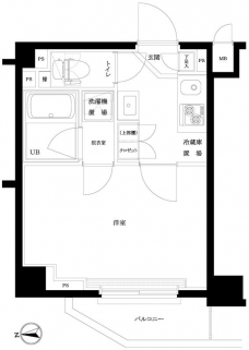 ルーブル東蒲田七番館の間取り図