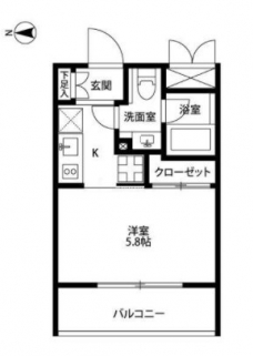 プレール・ドゥーク亀戸Vの間取り図