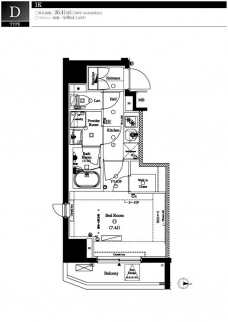 アクサス西大島Sta.の間取り図