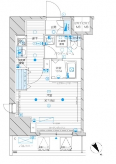 メインステージ田端の間取り図