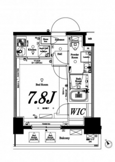 アクサス池袋レジデンスの間取り図