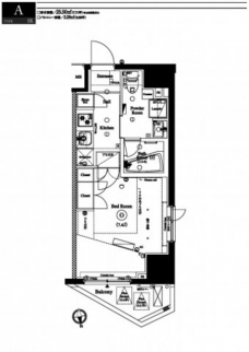 アクサス桜上水アジールコートの間取り図
