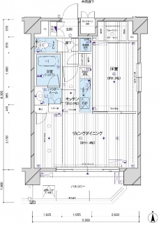 メインステージパーク大山の間取り図