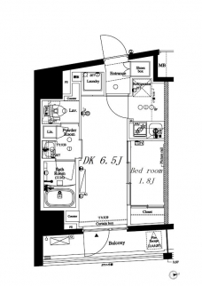 アークマーク八幡山の間取り図
