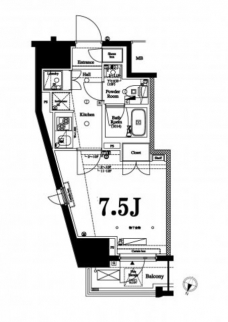アクサス初台の間取り図