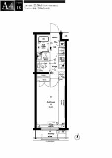アクサス西新宿の間取り図