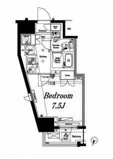 アクサス初台の間取り図