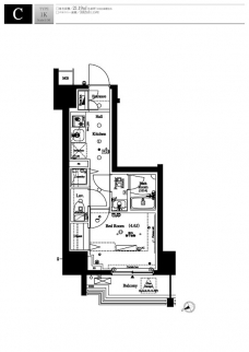 アクサスレジデンス目黒東の間取り図