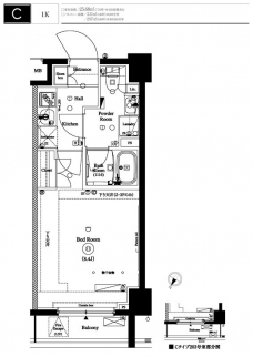 アクサス文京千駄木の間取り図