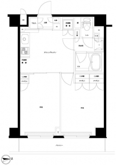 ルーブル東蒲田七番館の間取り図