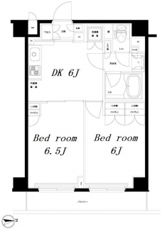 ルーブル東蒲田七番館の間取り図