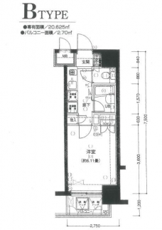 菱和パレス五反田西の間取り図