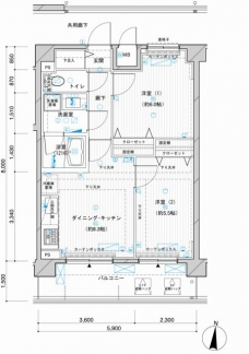 メインステージ押上IVの間取り図
