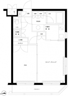 ルーブル早稲田弐番館の間取り図