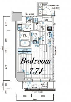 メインステージ若松河田の間取り図