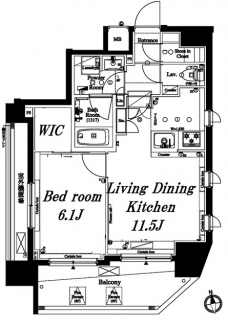 アクサス桜上水アジールコートの間取り図