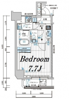 メインステージ若松河田の間取り図