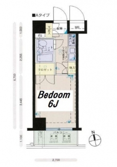 メインステージ大森海岸の間取り図