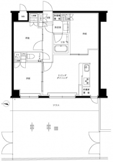 エルデンシア南大泉の間取り図