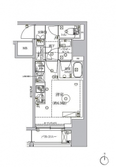 RELUXIA品川西大井の間取り図