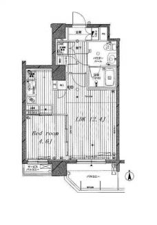 メインステージ大山の間取り図