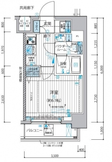 メインステージ戸越銀座の間取り図