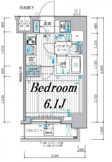 メインステージ戸越銀座の間取り図