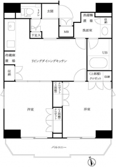 ルーブル新宿原町の間取り図