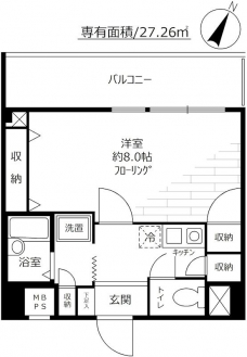 ロイヤルアメニティー巣鴨の間取り図
