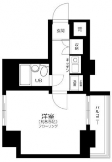 ヴェラハイツ蔵前の間取り図