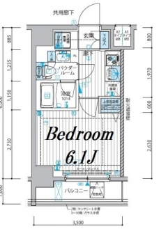 メインステージ戸越銀座の間取り図