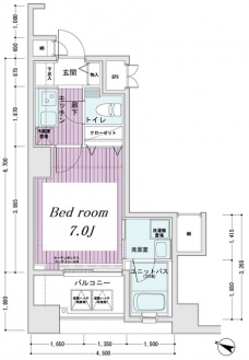 メインステージ東日本橋IIの間取り図