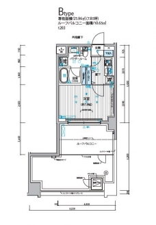 メインステージ錦糸町IXの間取り図