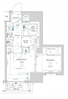 アクサス駒込アジールコートの間取り図