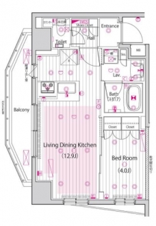 ガーラ・プレシャス三軒茶屋の間取り図