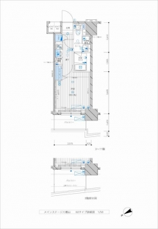 メインステージ八幡山の間取り図