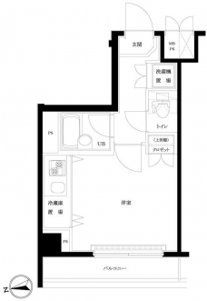 ルーブル浜田山の間取り図