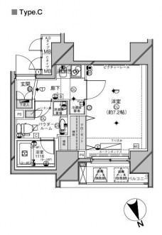 メインステージ西荻窪IIの間取り図