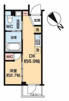ハーモニーレジデンス中野若宮の間取り図