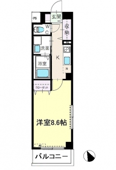 ベル　ミーキの間取り図