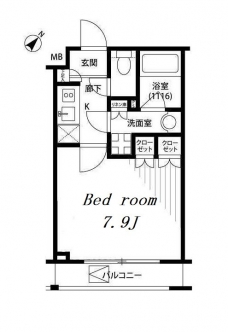 プレール・ドゥーク志村坂上の間取り図