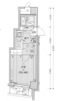 メインステージ白金高輪の間取り図