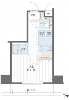 メインステージ西新宿の間取り図