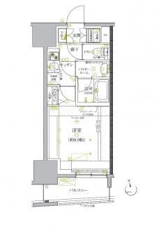 クレイシア板橋モデルノの間取り図