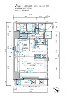 メインステージ五反野IIの間取り図