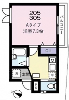 グランシャレー金町の間取り図